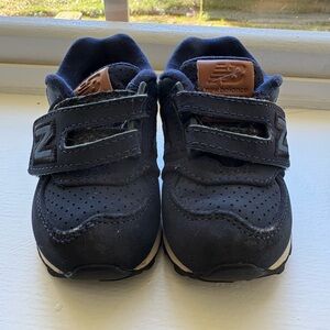 New Balance Kids Sneakers - Navy and Brown